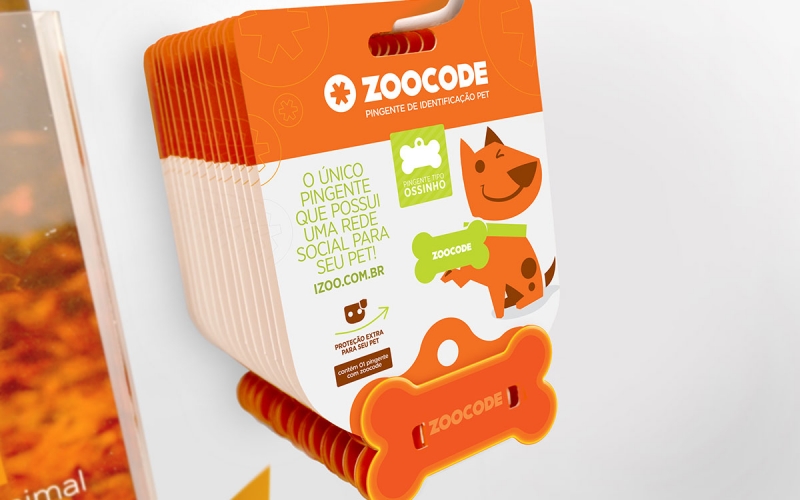 Embalagem pingente zoocode