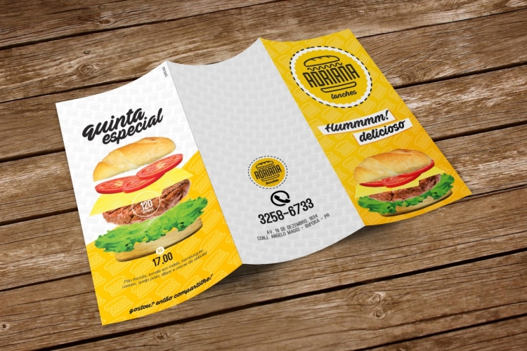 Card&aacute;pio Adriana Lanches