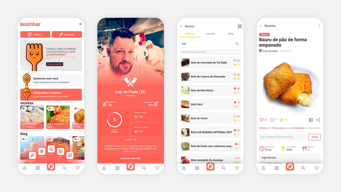 Kozinhar - Aplicativo e website